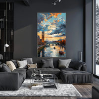 London At Sunset Poster PosterGoat