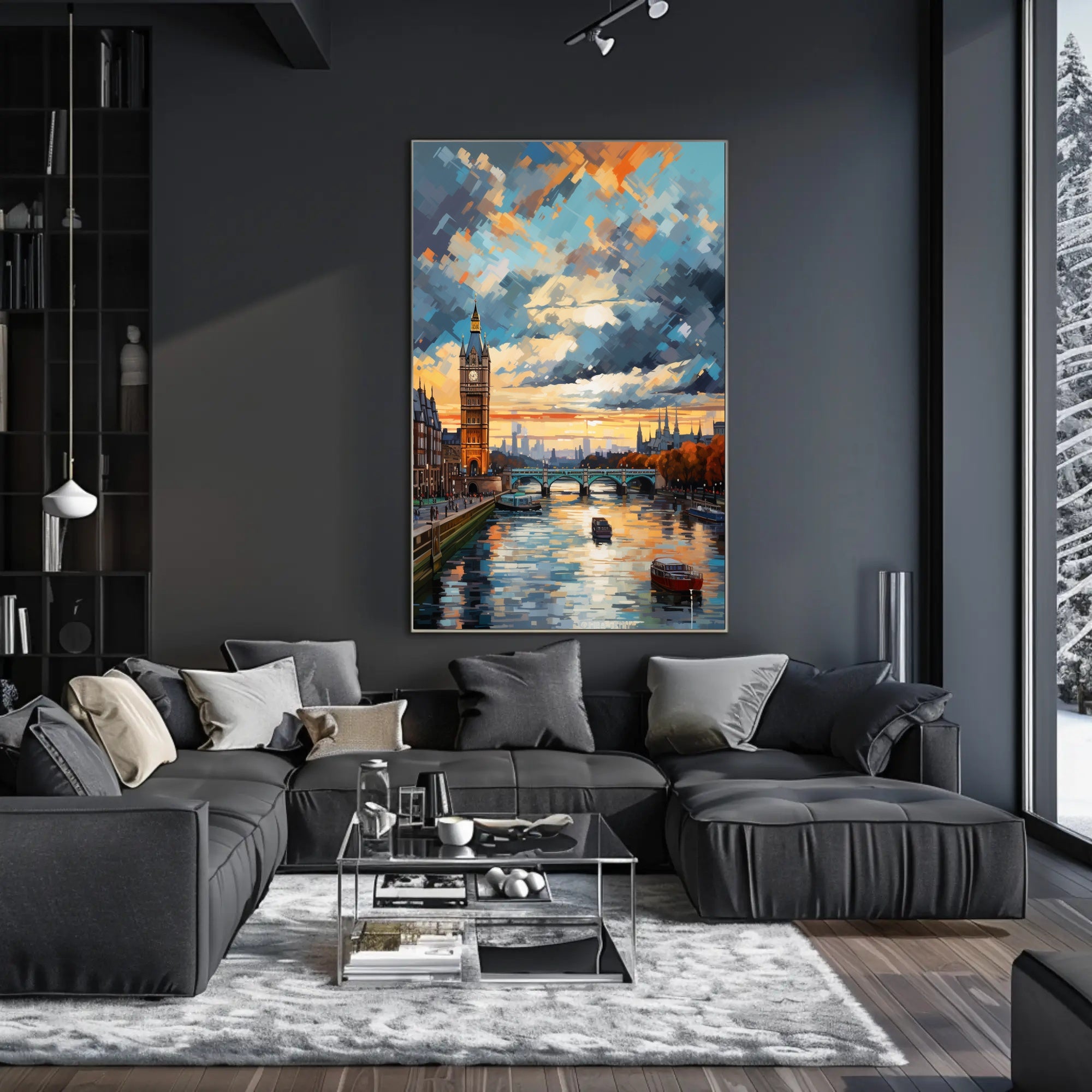 London At Sunset Poster PosterGoat