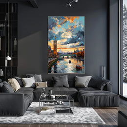 London At Sunset Poster PosterGoat