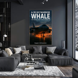 Douglas A-3D Skywarrior The Whale Poster PosterGoat