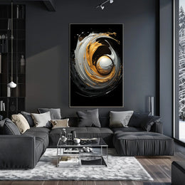 Swirling Cosmic Vortex Wall Art Abstract Poster