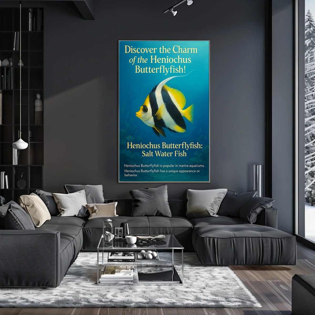 Discover The Charm Of The Heniochus Poster