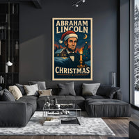 Abraham Lincoln Christmas Cheer Poster