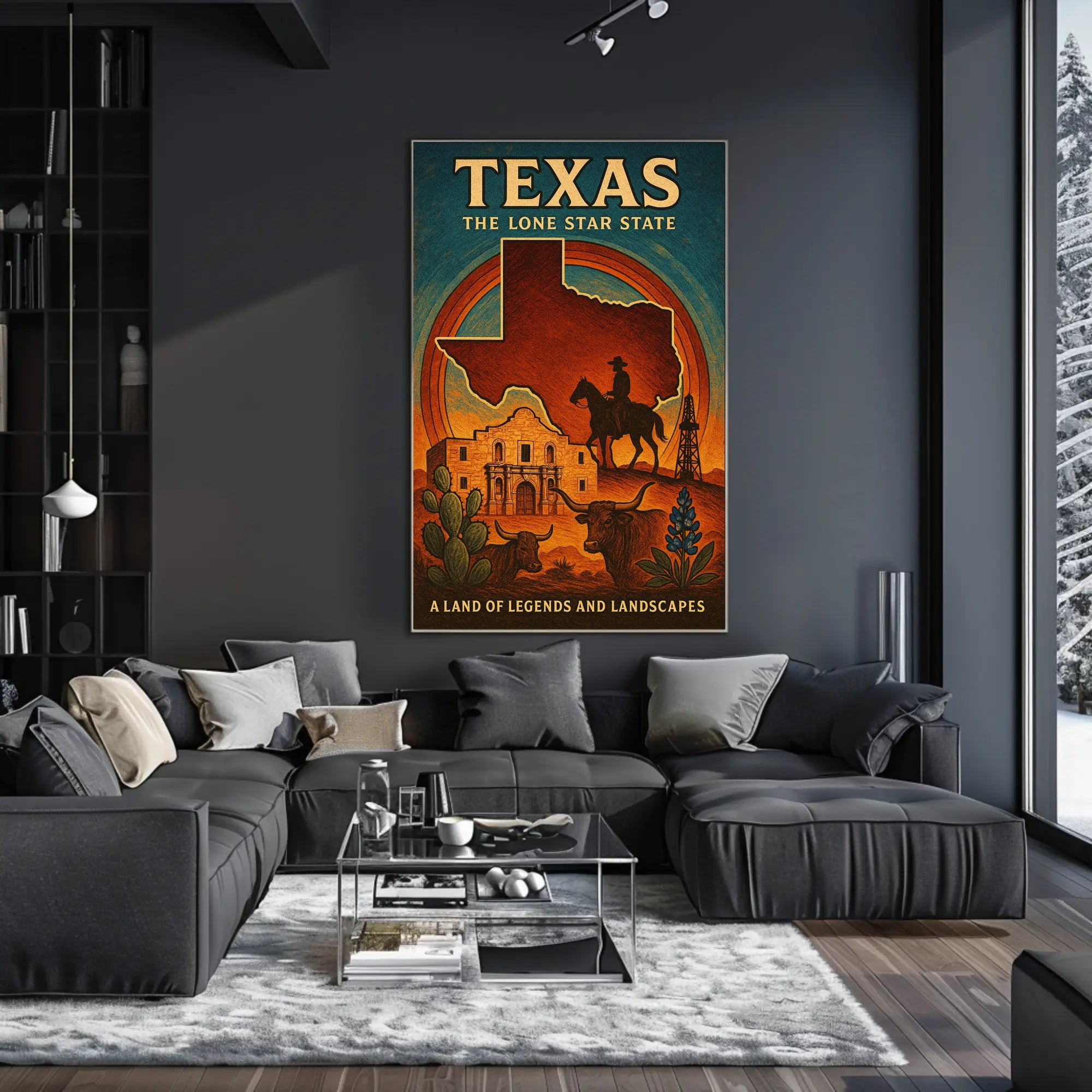 Texas Legends Western Adventure Cultural or Heritage Poster