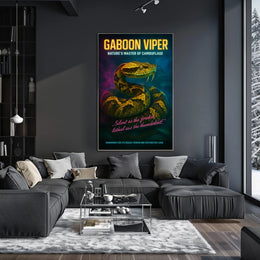 Gaboon Viper Natures Master of Camouflage Poster