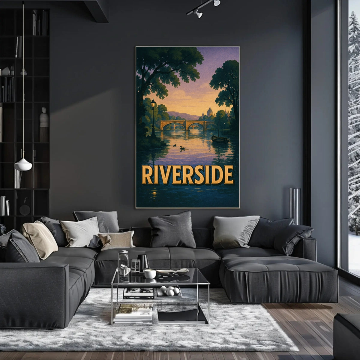 Riverside Serenity Poster