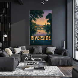 Riverside Serenity Poster