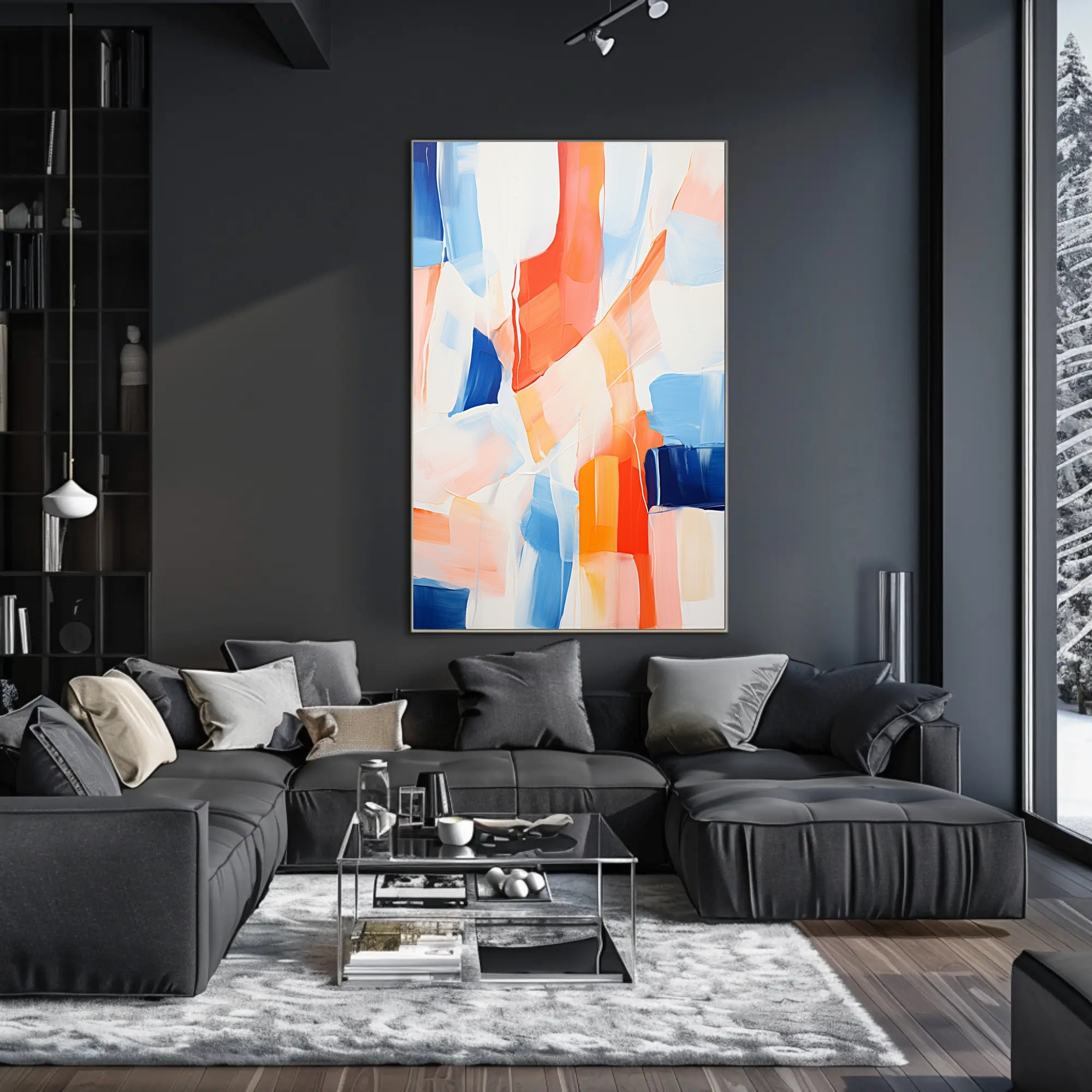 Abstract Color Symphony Abstract Poster