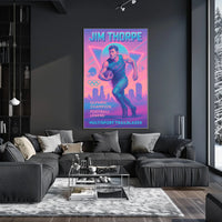 Celebrating a Multisport Trailblazer Jim Thorpe Poster