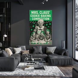 Mrs. Claus Cookie-Baking Competition Poster