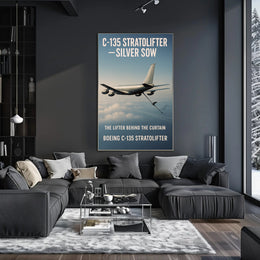 The Lifter Behind the Curtain Boeing C-135 Stratolifter Poster PosterGoat