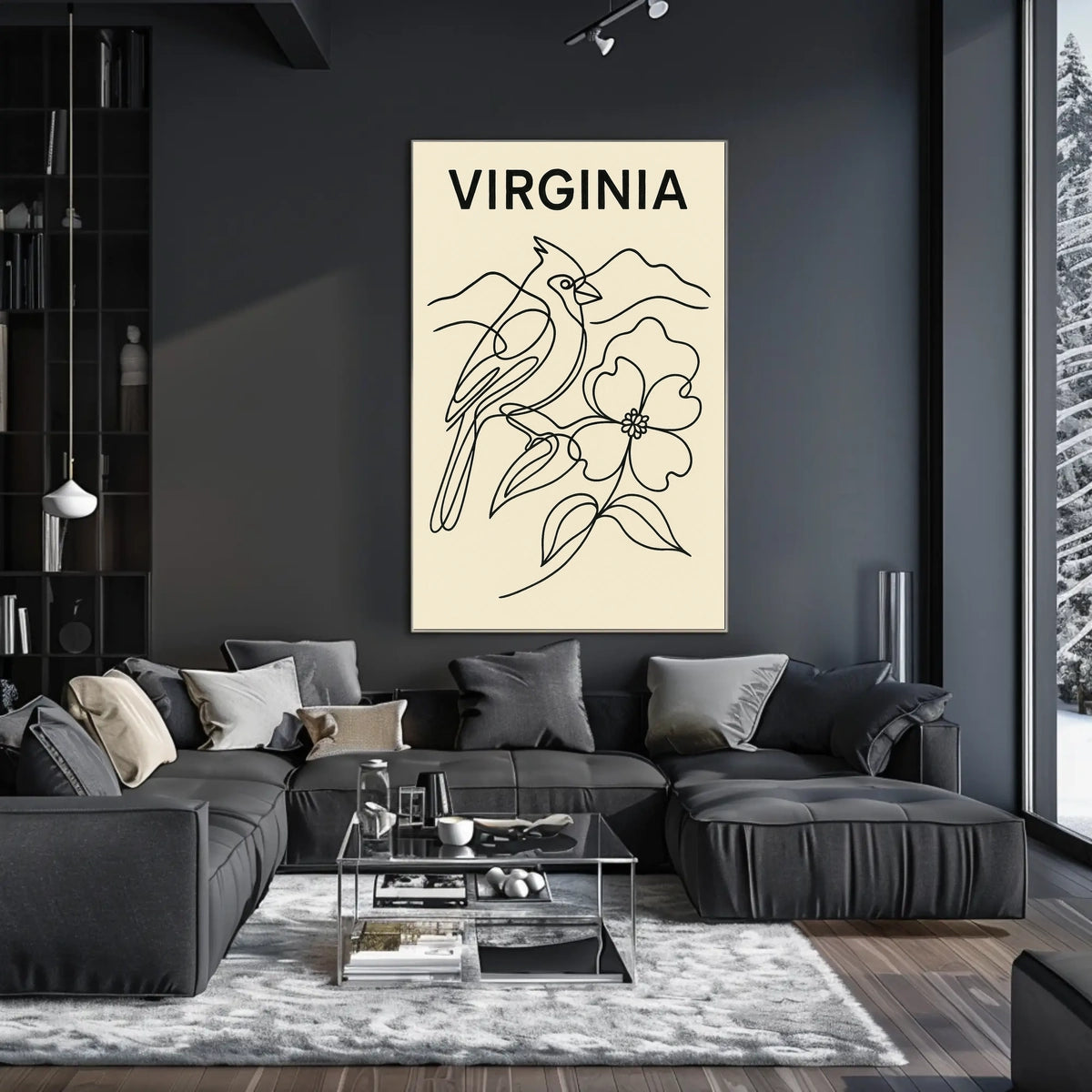 Virginia Nature Illustration Poster