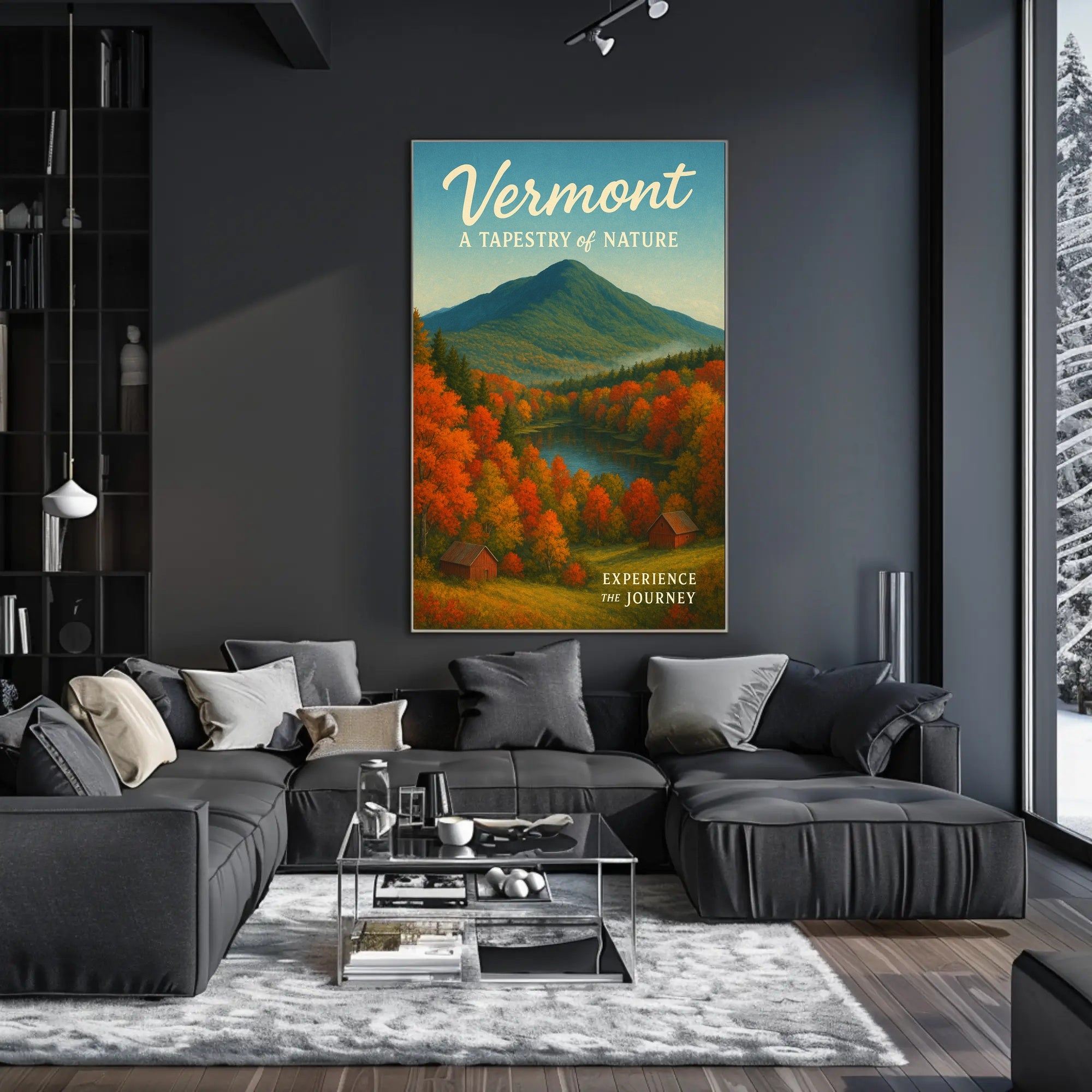 Vermont Nature Tapestry Poster Wall Art Print