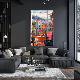 Vibrant Balcony View of Caracas Poster