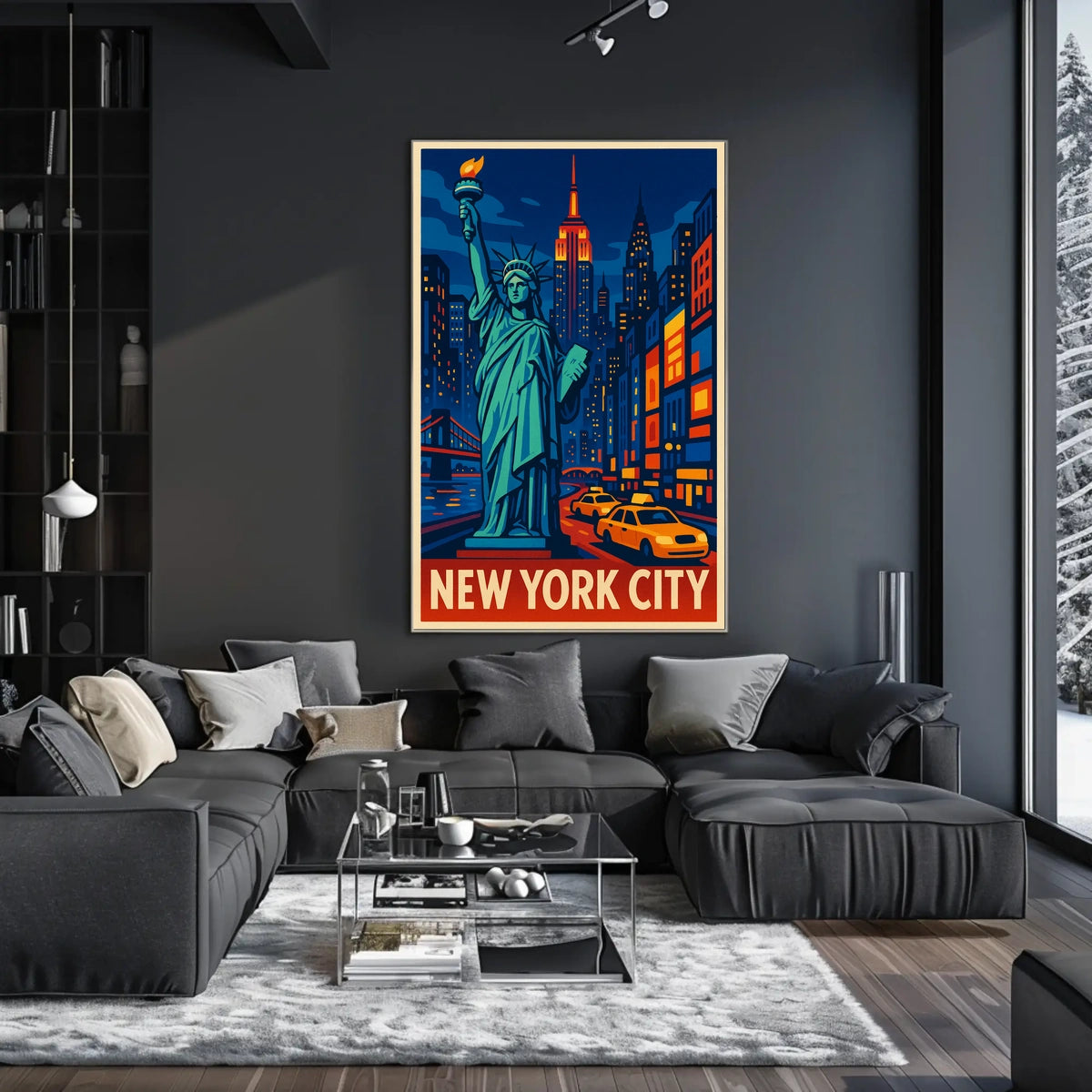 Eclectic Abstract Art Poster For Modern Interiors Bold