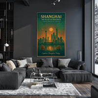 Shanghai The Pulse of Progress Poster
