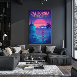 California The Golden State Poster