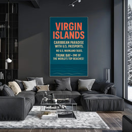 Virgin Islands Caribbean Paradise Poster