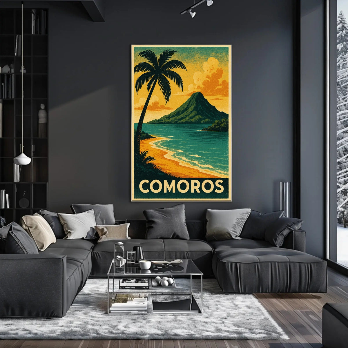 Comoros Tropical Paradise Poster