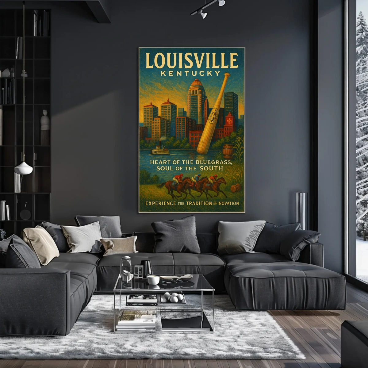 Louisville, Kentucky Heart of the Bluegrass Poster