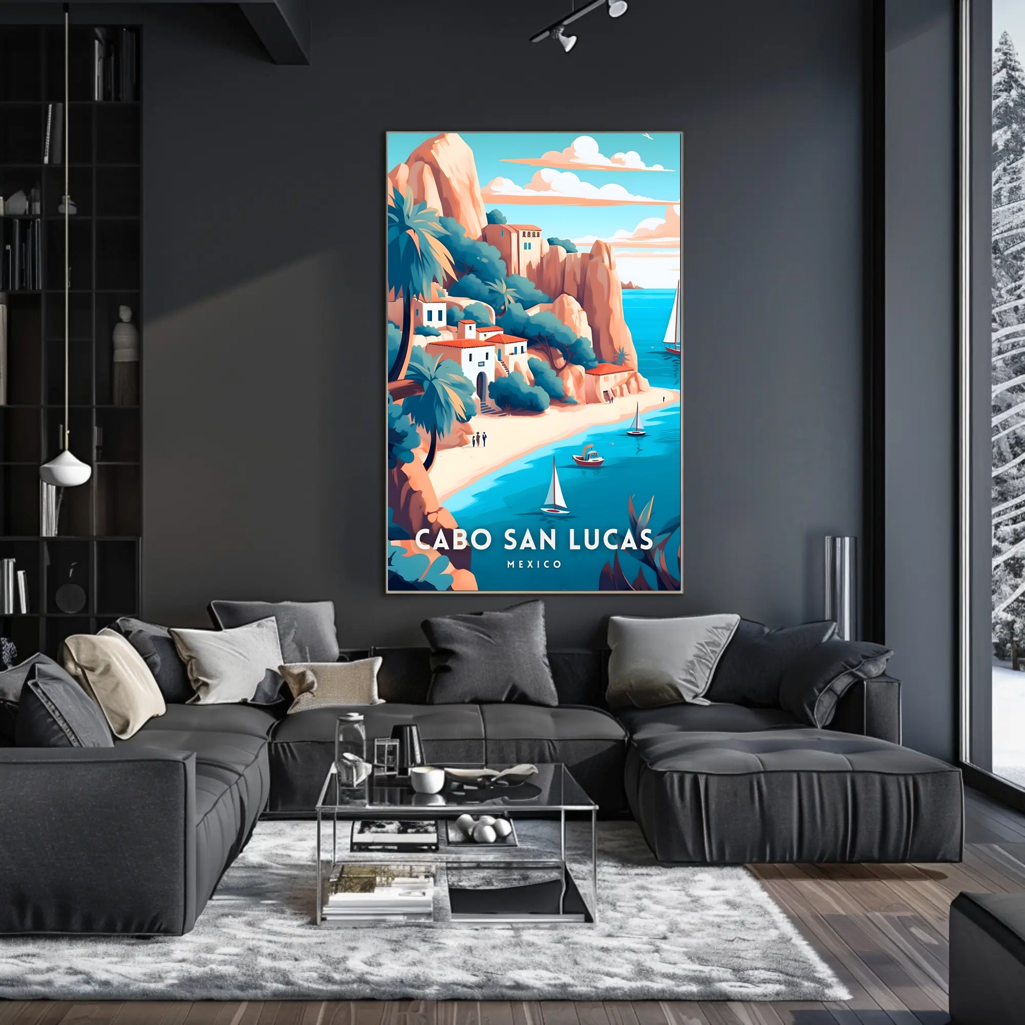 Cabo San Lucas Tranquil Seaside View Travel Poster