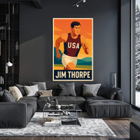 Jim Thorpe American Athlete Poster