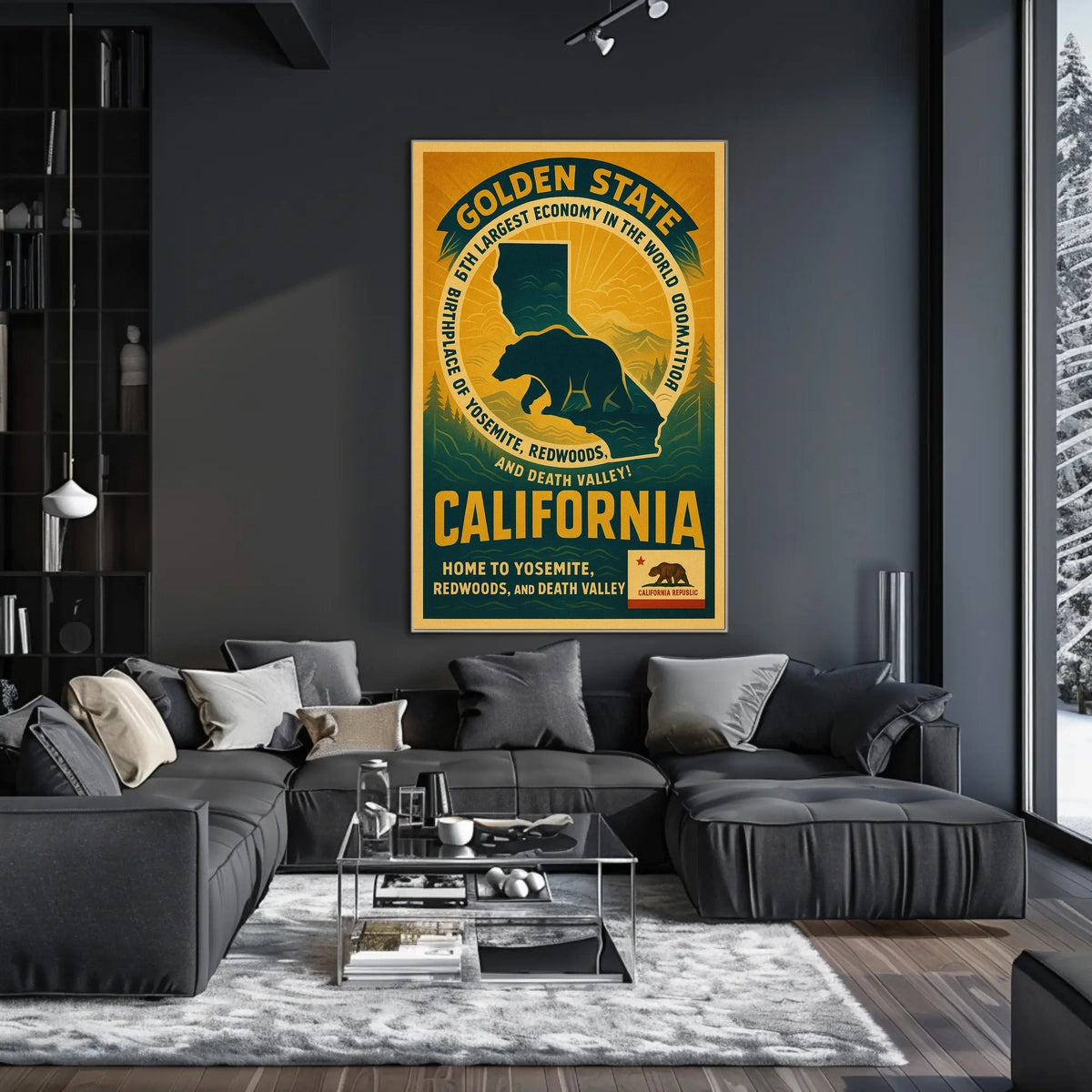 California The Golden State Poster
