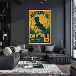 California The Golden State Poster