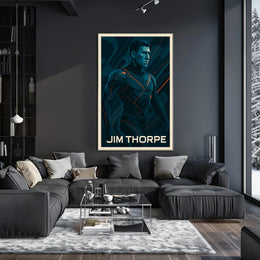 Jim Thorpe Iconic Athlete Poster