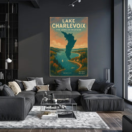 Lake Charlevoix Travel Poster