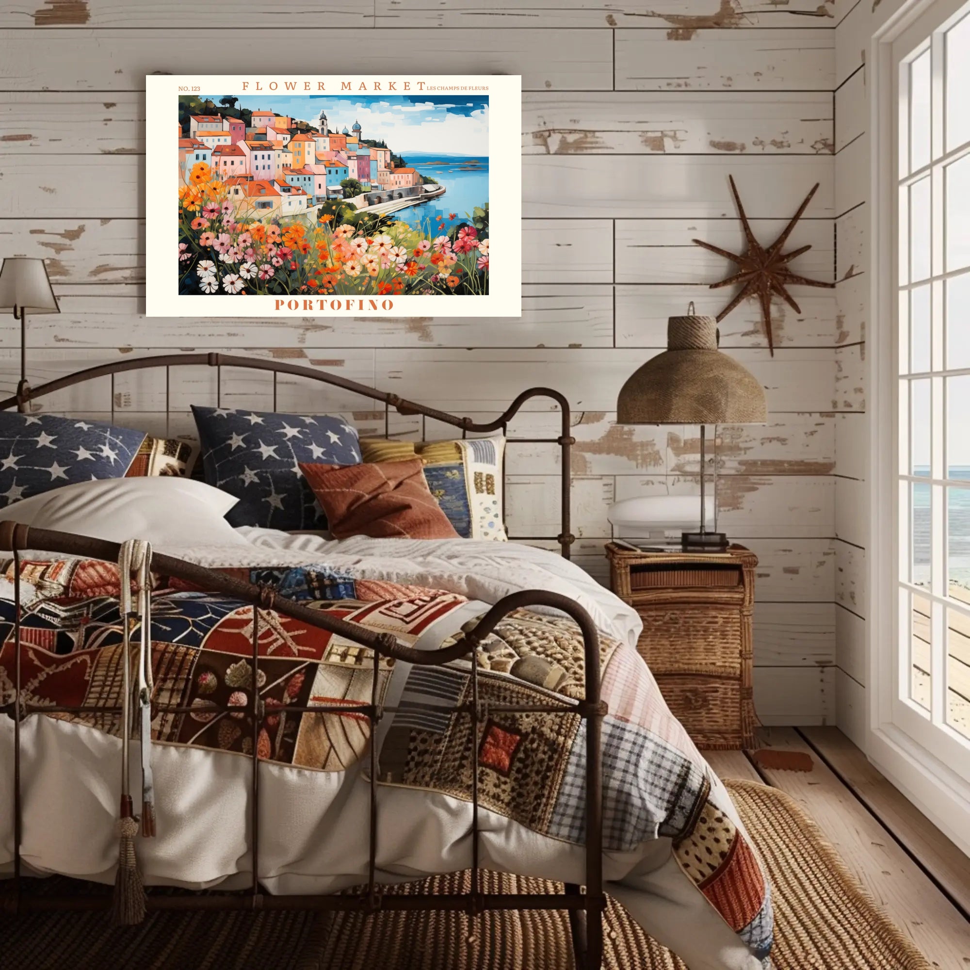 Picturesque Portofino Coastal Scene Travel Poster