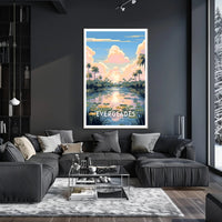 Everglades National Park Vintage Travel Poster Print
