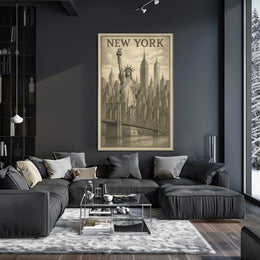 New York Cityscape Poster