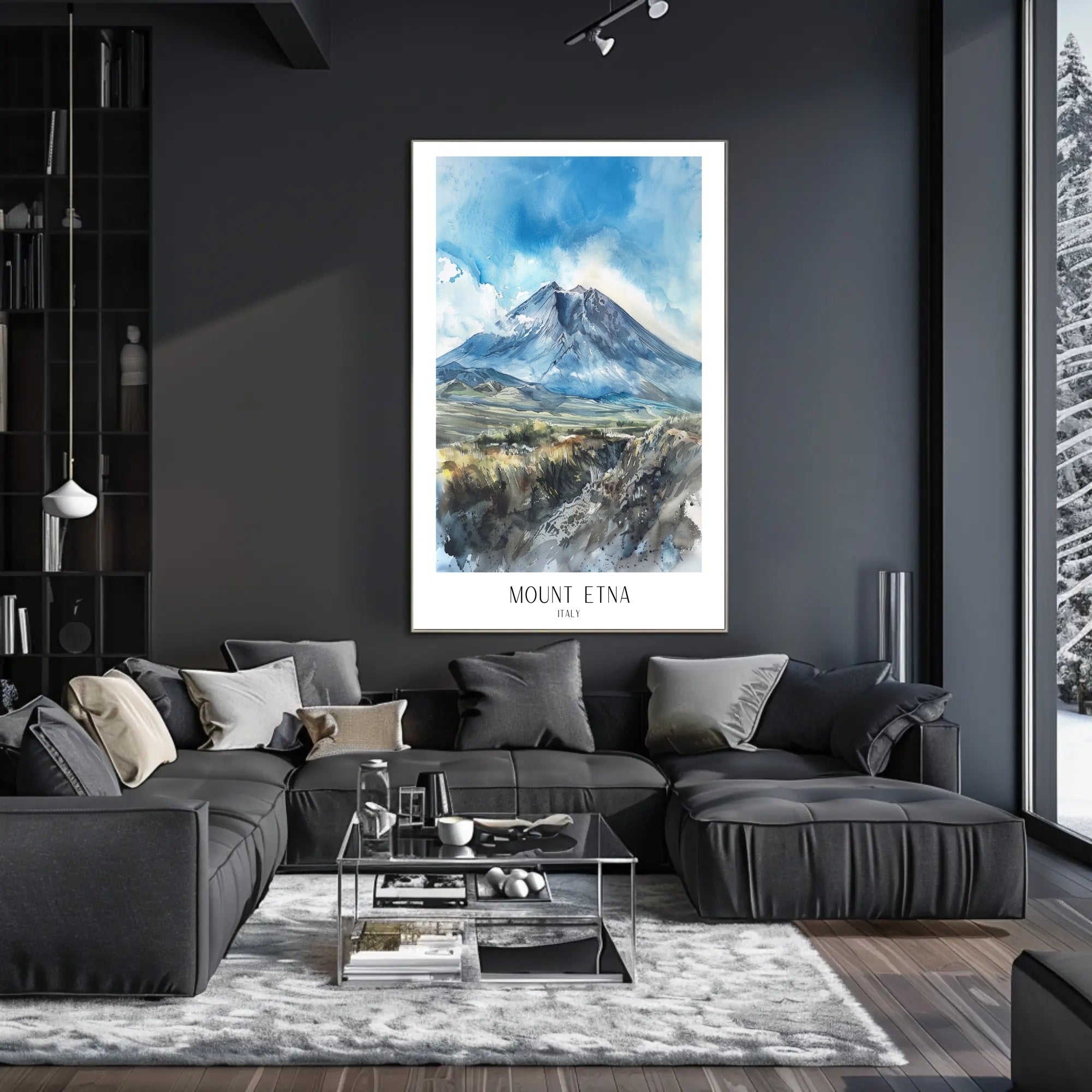 Mount Etna Poster PosterGoat