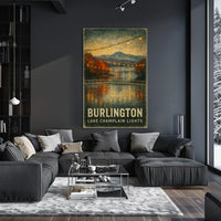 Burlington Lake Champlain Lights Poster