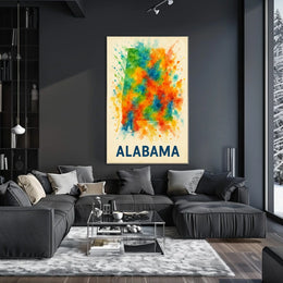 Vibrant Alabama Poster