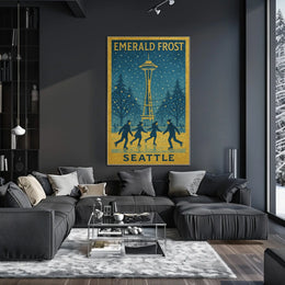 Emerald Frost Seattle Poster