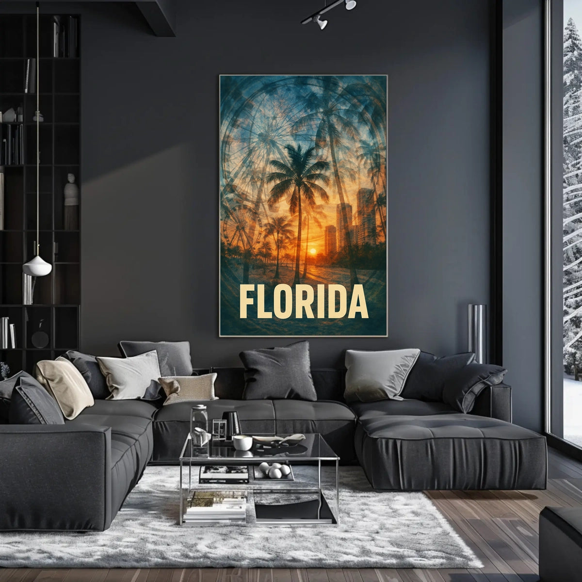 Florida Sunset Vibes Poster