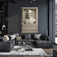 Abraham Lincoln Classical Sculpture Presidential Historical Poster