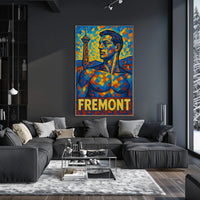 Fremont Mosaic Portrait Poster