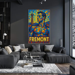 Fremont Mosaic Portrait Poster