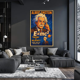 Einstein Relativity Vintage Academic Poster