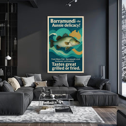Barramundi Australian Delicacy Cultural or Heritage Poster