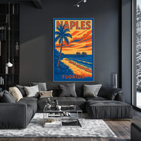 Naples Florida Coastal Escape Poster 18 By 24 Inches