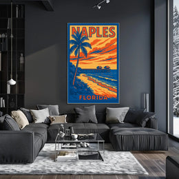 Naples Florida Coastal Escape Poster 18 By 24 Inches