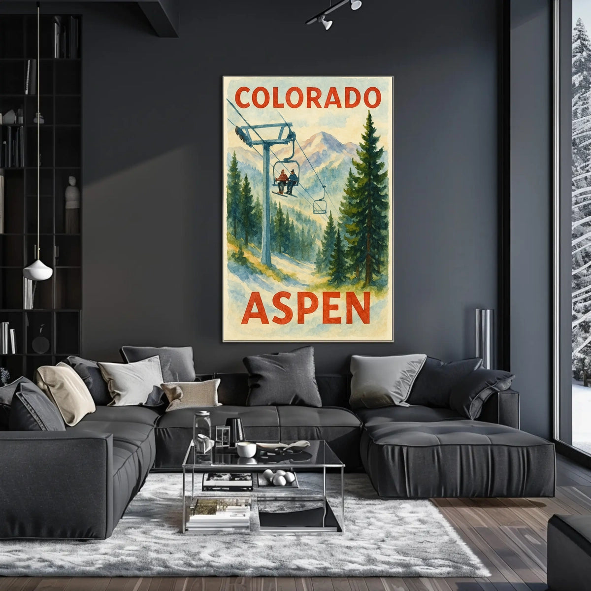 Colorado Aspen Ski Adventure Poster