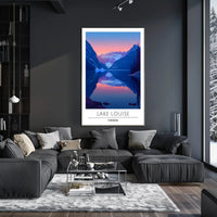 Lake Louise Tranquility Travel Art Poster