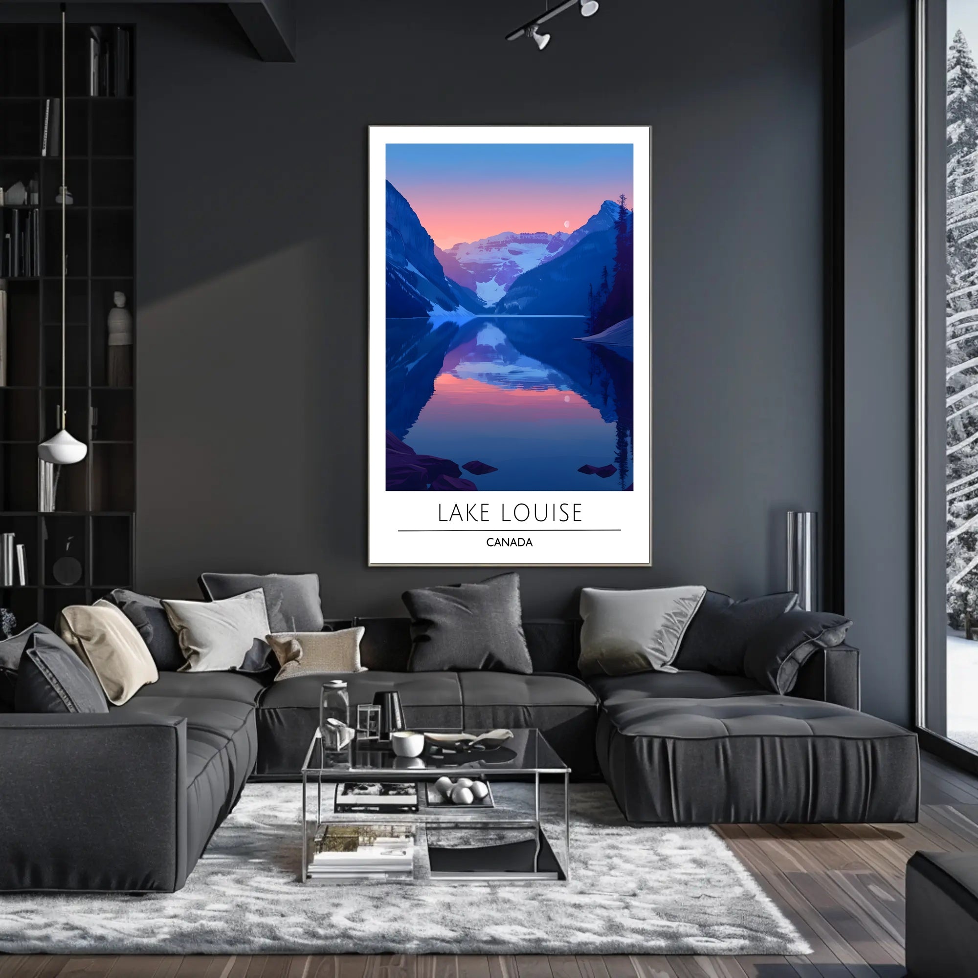 Lake Louise Tranquility Travel Art Poster
