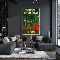 Tropical Christmas in Miami Poster