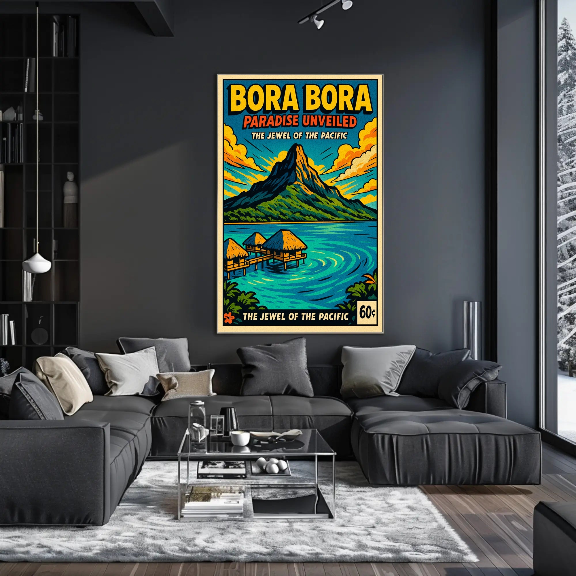 Bora Bora Paradise Vintage Travel Poster PosterGoat